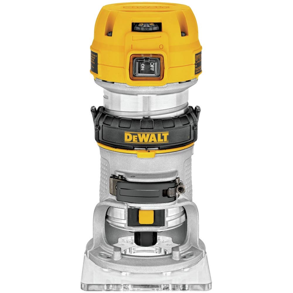 DEWALT Router Fixed Base 1 1 4 HP 7 7 Amp Variable Speed Trigger Corded DWP611 Power Routers Amazon