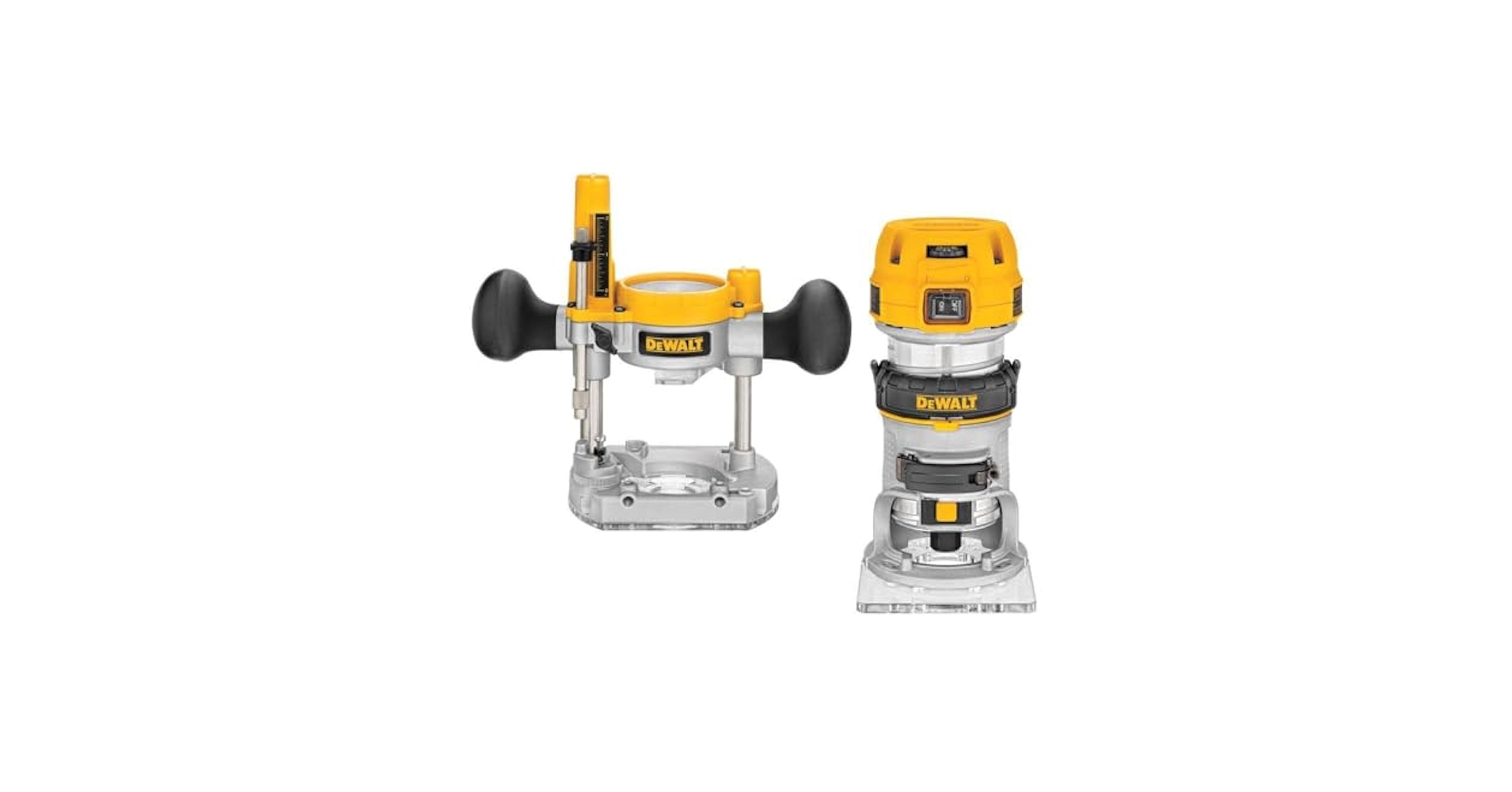 DEWALT Router Fixed Plunge Base Kit Variable Speed 1 25 HP Max Torque DWP611PK Power Routers Amazon
