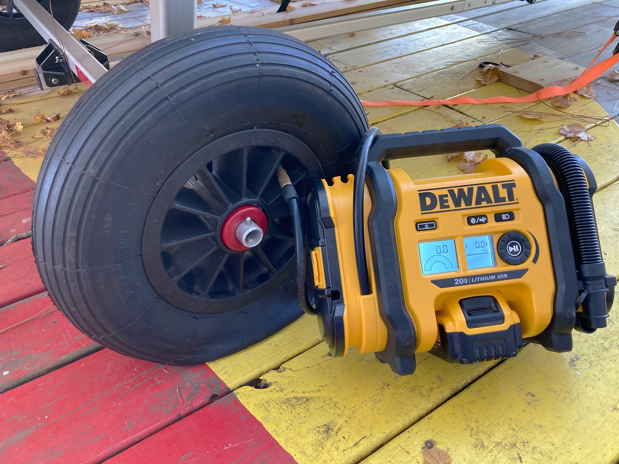 DeWalt s Cordless Air Inflator Small Boats Magazine