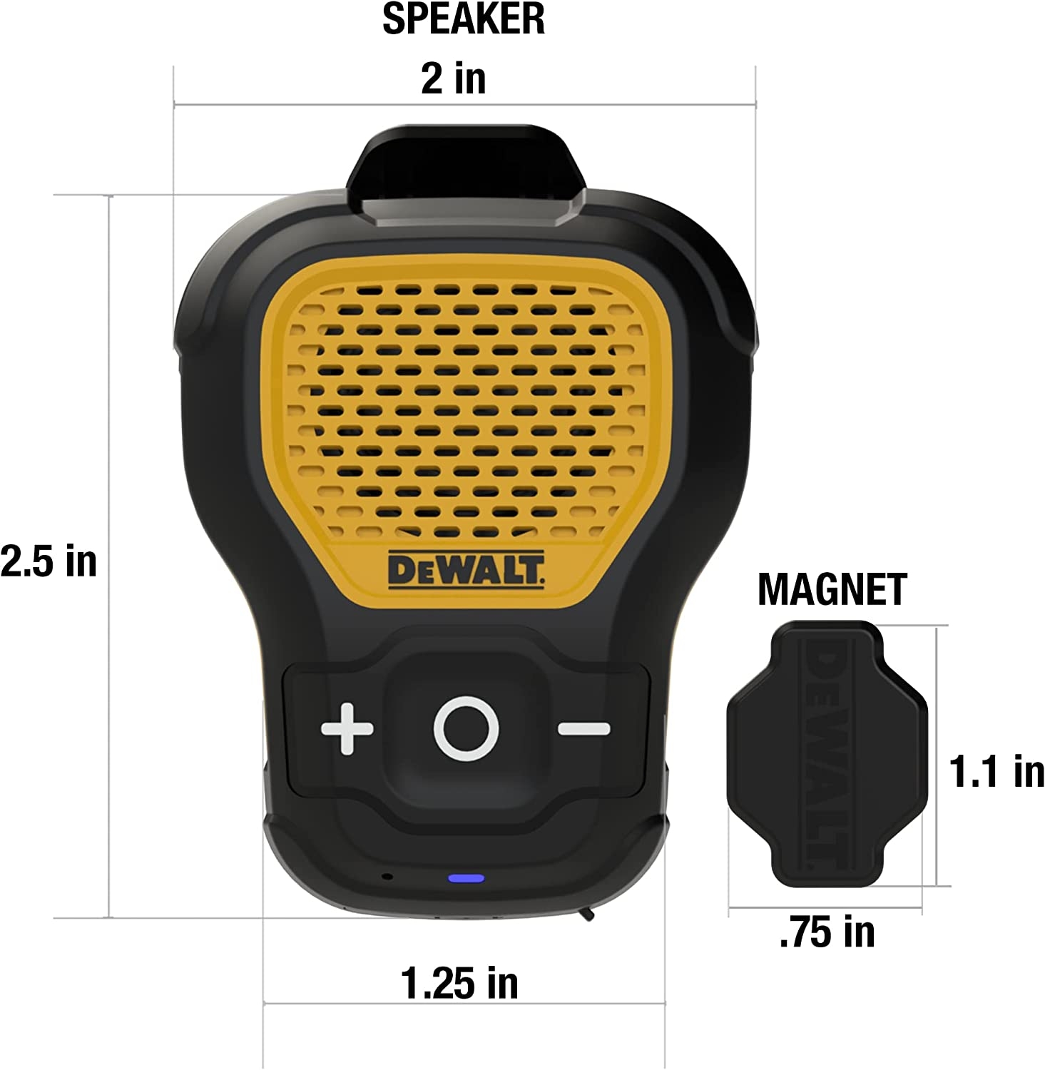 dewalt clip on speaker