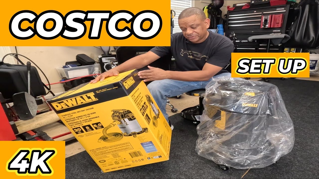 Dewalt Stainless Wet Dry Vacuum Setup Review COSTCO Wholesale YouTube