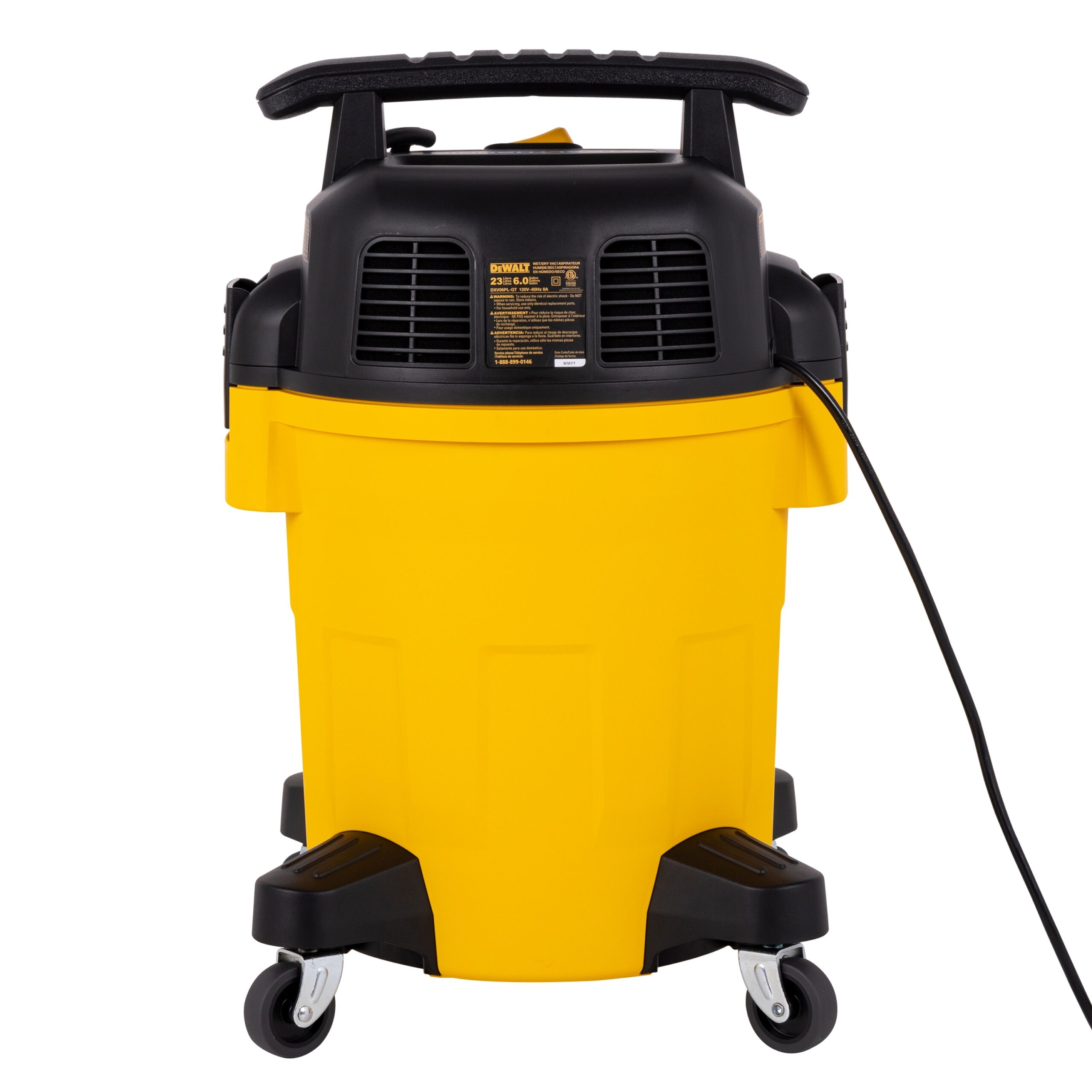 DEWALT Stealthsonic Quiet 6 Gallon 4 HP Corded Wet Dry Shop Vacuum With Accessories Included DXV06PL QT At Lowes