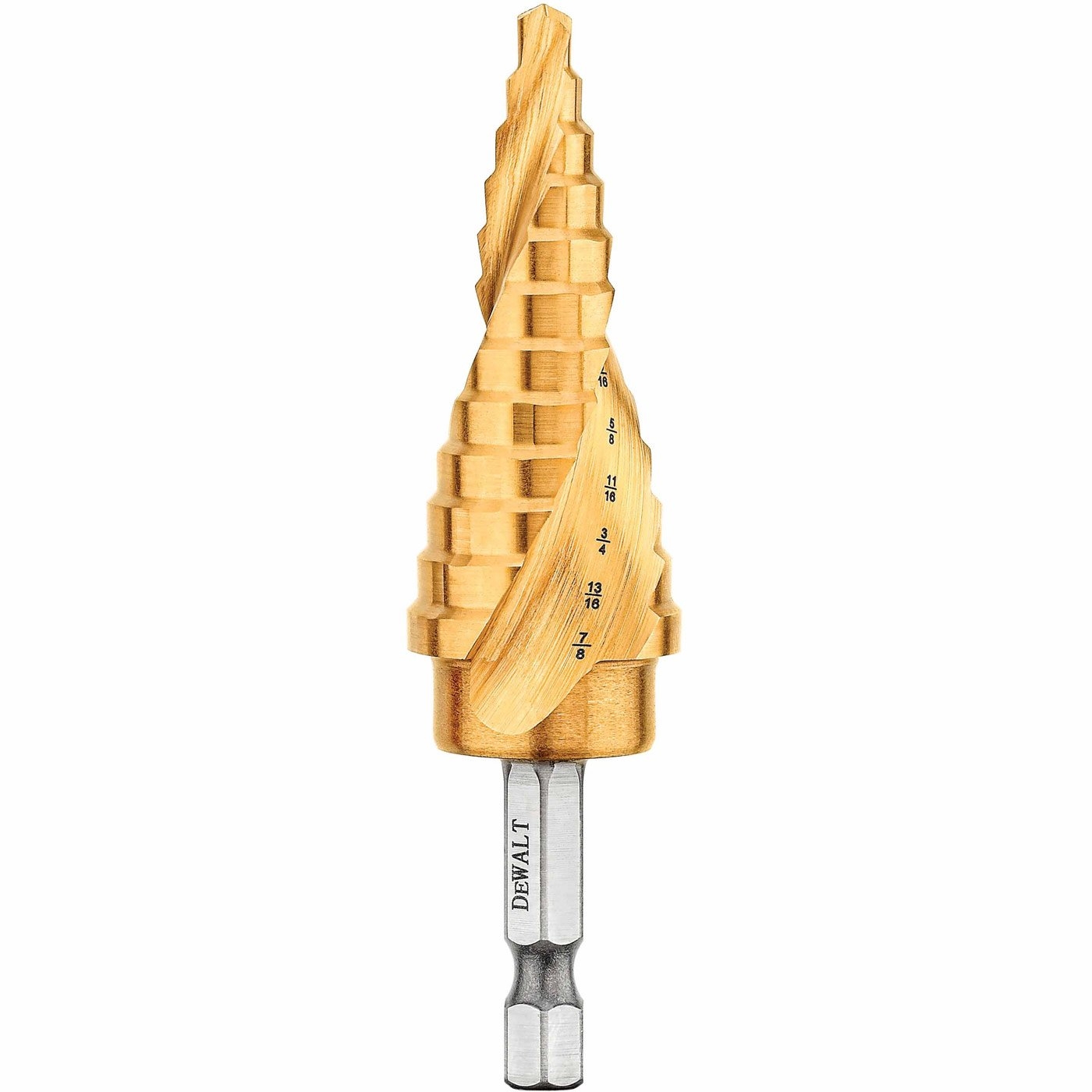 DEWALT Step Drill Bit Impact Ready 3 16 Inch 7 8 Inch DWA1786IR Screwdriver Bits Amazon