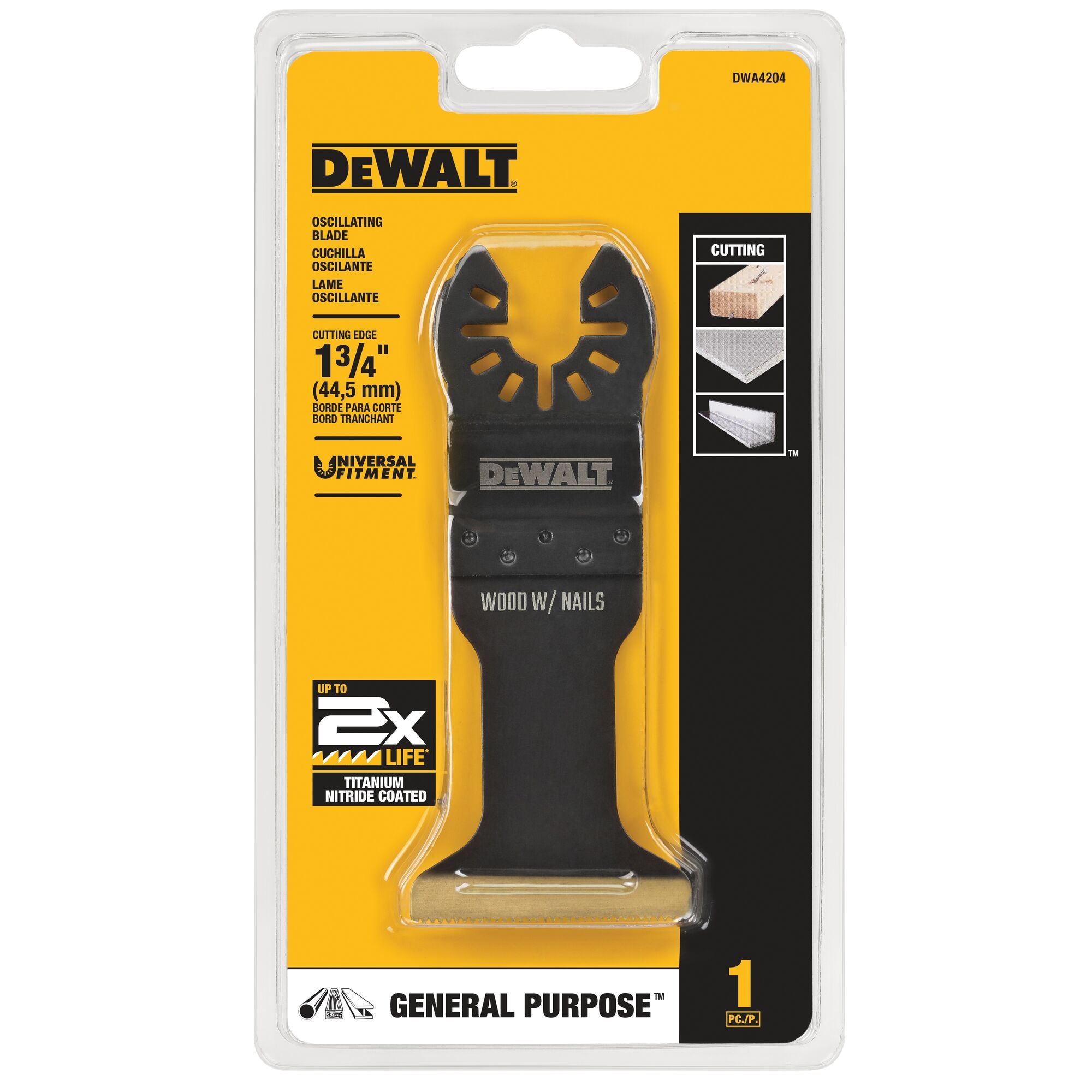 DEWALT Titanium Nitride Coated Hss Oscillating Tool Blade DWA4204 At Lowes
