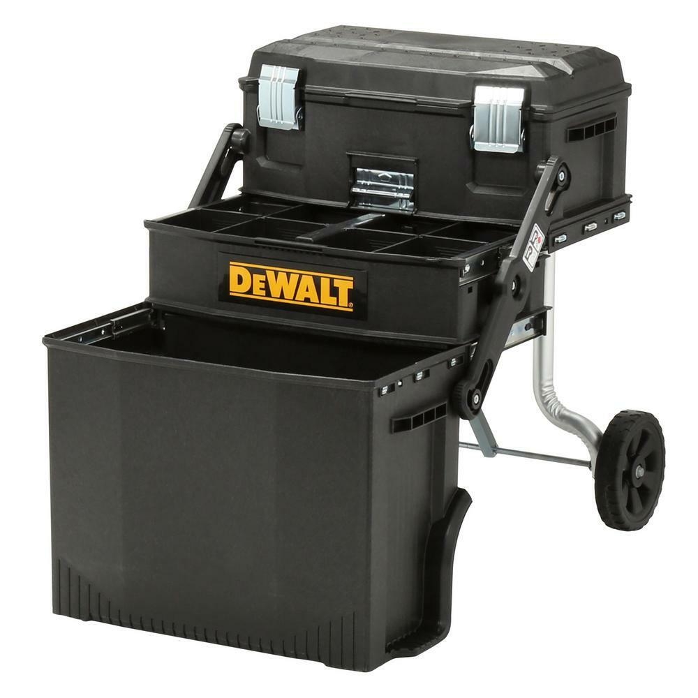 DEWALT Tool Box Mobile Work Center 4 in 1 Cantilever Removable Tray 16 In NEW