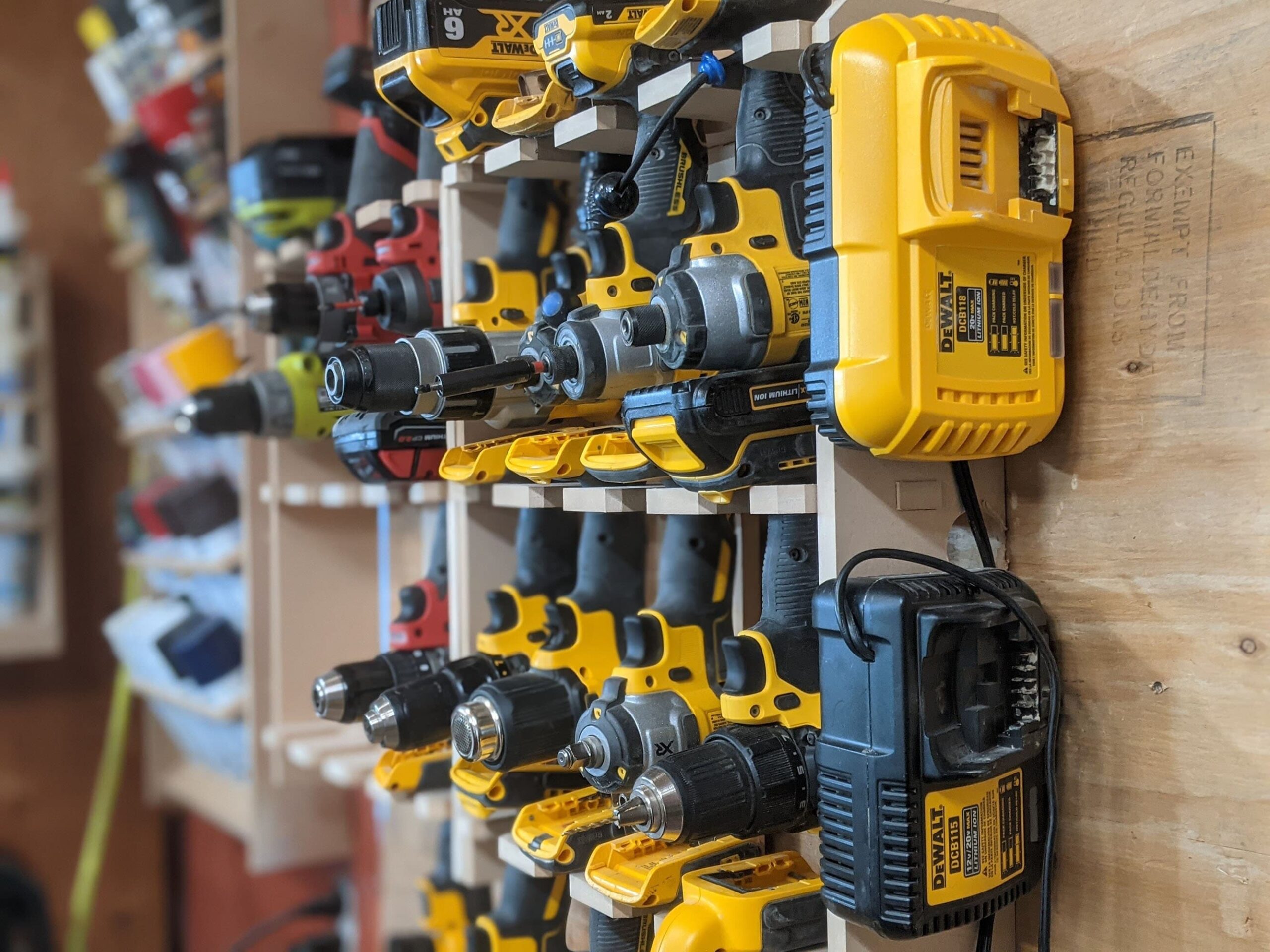 Dewalt Tool Organizer 12 Slots ALL MANUFACTURERS Power Tool Shelf 