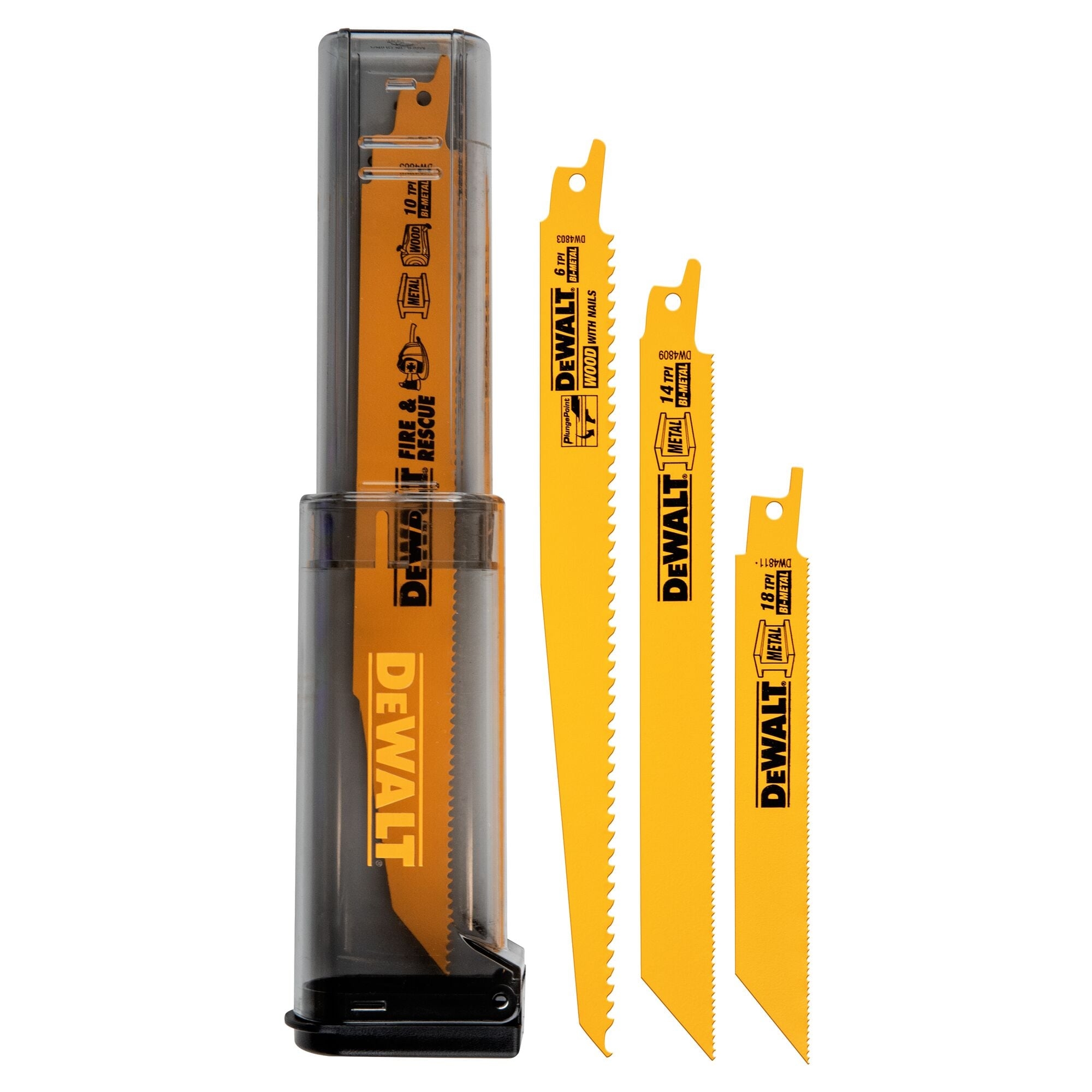 DEWALT ToughCase Bi metal Wood Metal Cutting Demolition Reciprocating Saw Blade 16 Pack DW4899C At Lowes