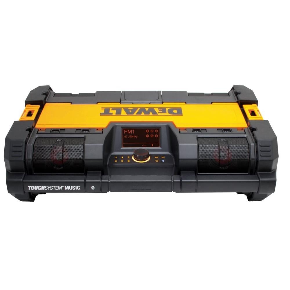 DEWALT TOUGHSYSTEM 14 1 2 In Portable And Stackable Radio Digital Music Player With Bluetooth And Battery Charger DWST08810 The Home Depot