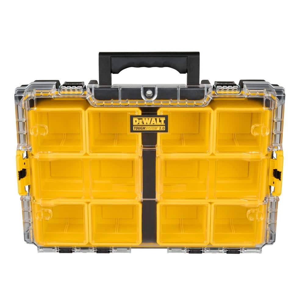 DEWALT TOUGHSYSTEM 2 0 10 Compartment Deep Small Parts Organizer DWST08040 The Home Depot