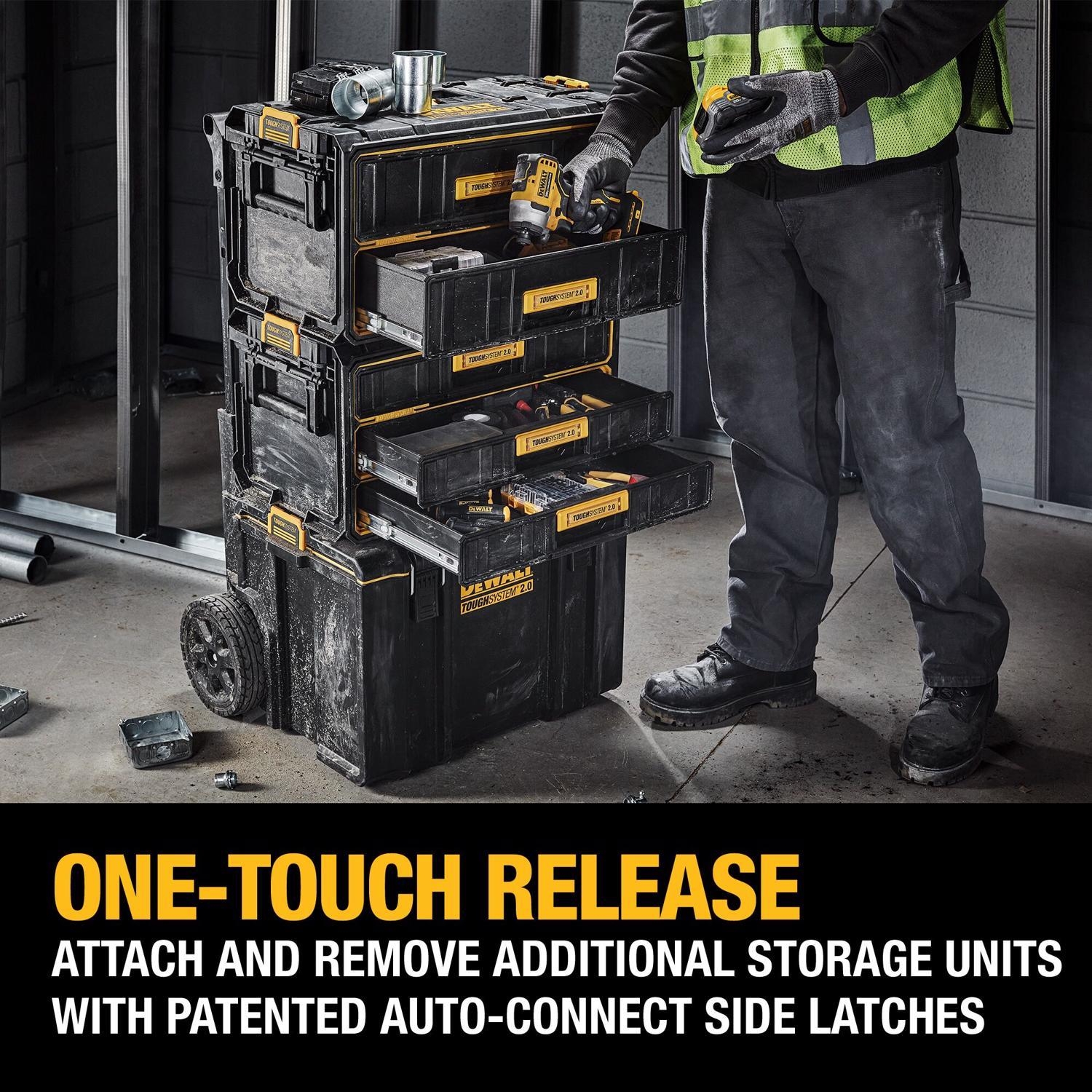 DeWalt ToughSystem 2 0 21 3 In Tool Box Black Yellow Stine Home Yard The Family You Can Build Around 
