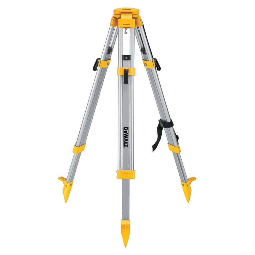 DEWALT Tripod Stand Heavy Duty Construction Tripod Built In Strap For Easy Transport On Jobsites DW0737 Rotary Lasers Amazon