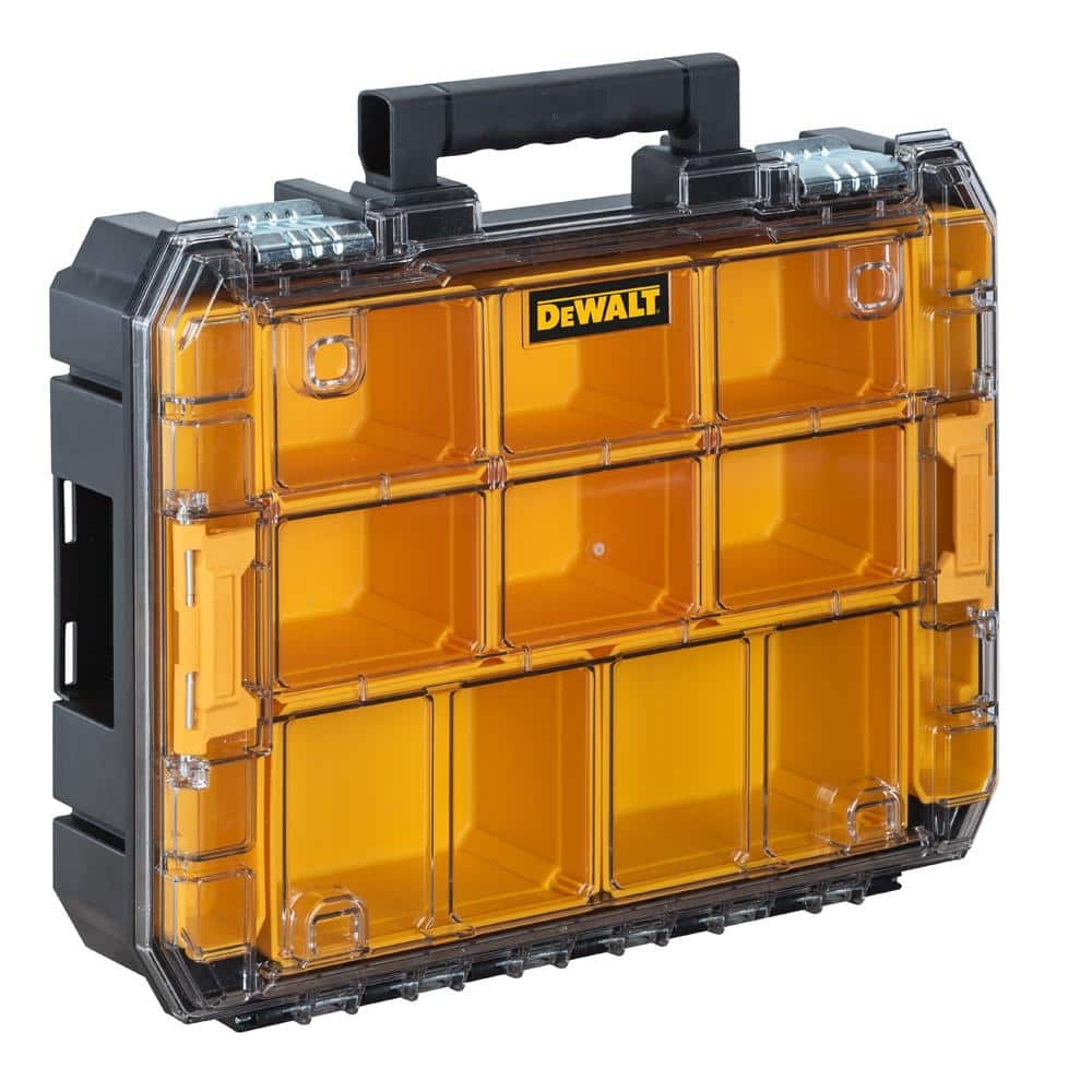 DEWALT TSTAK V 7 In Stackable 9 Compartment Small Parts Tool Storage Organizer DWST17805 The Home Depot
