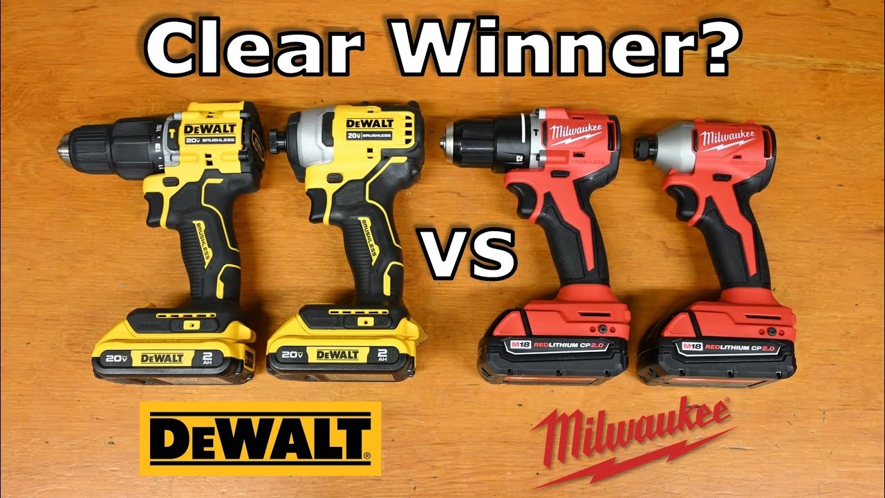 Dewalt Vs Milwaukee Drill And Impact Kit Comparison 3650 20 Vs DCF809 And 3602 20 Vs DCD799 YouTube