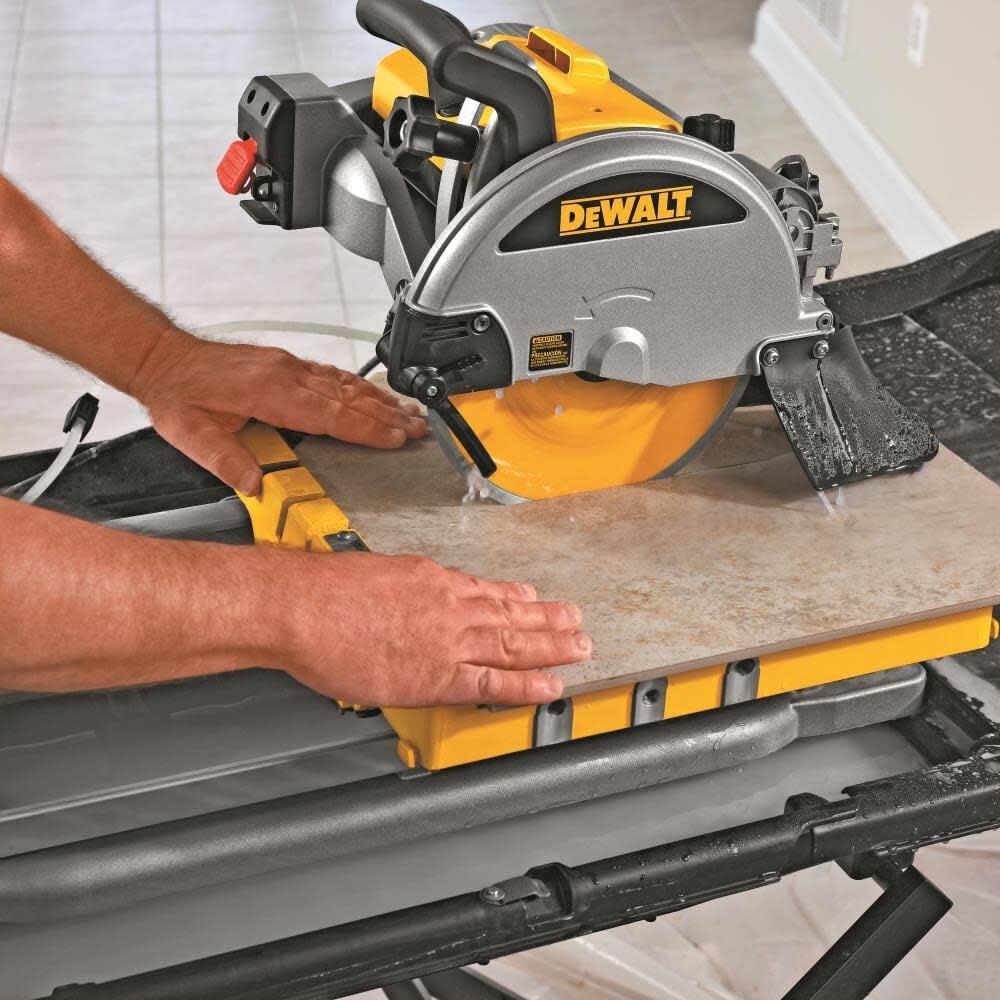 DEWALT Wet Tile Saw With Stand 10 Inch Corded D24000S Power Tile Saws Amazon