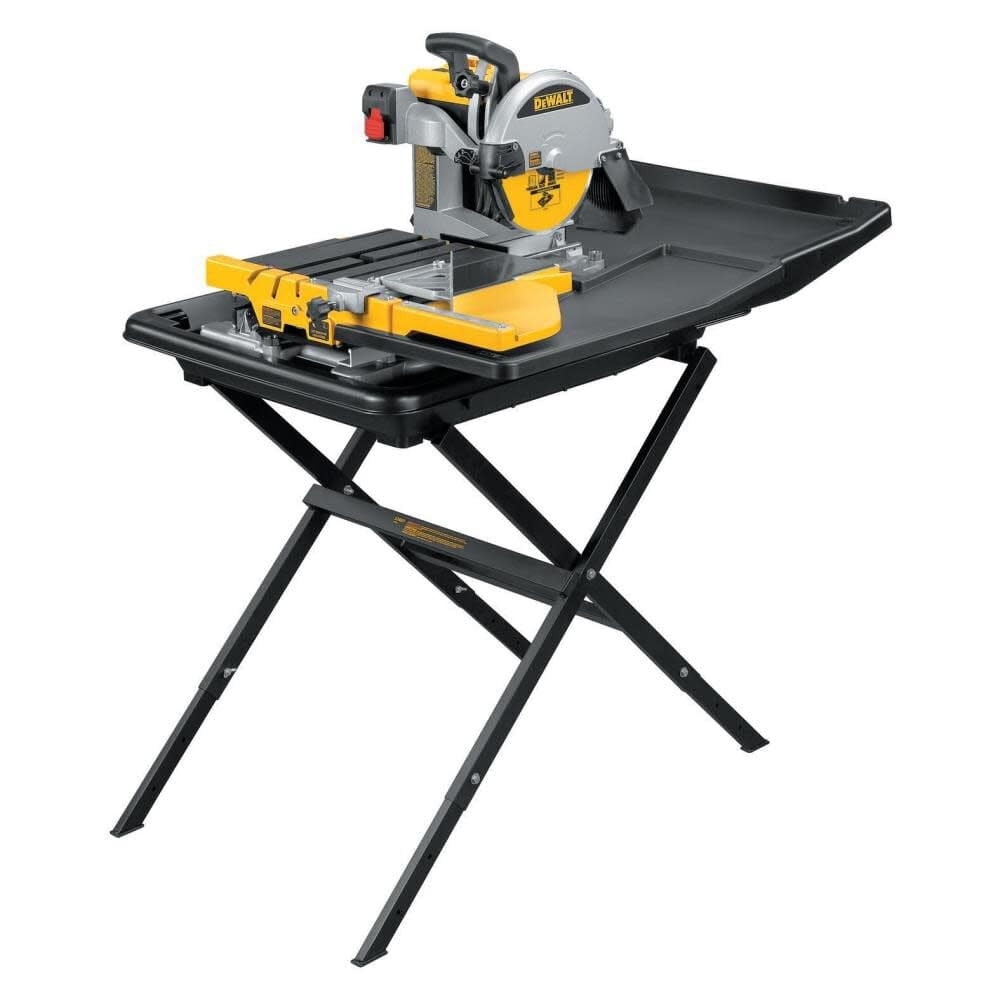 DEWALT Wet Tile Saw With Stand 10 Inch Corded D24000S Power Tile Saws Amazon