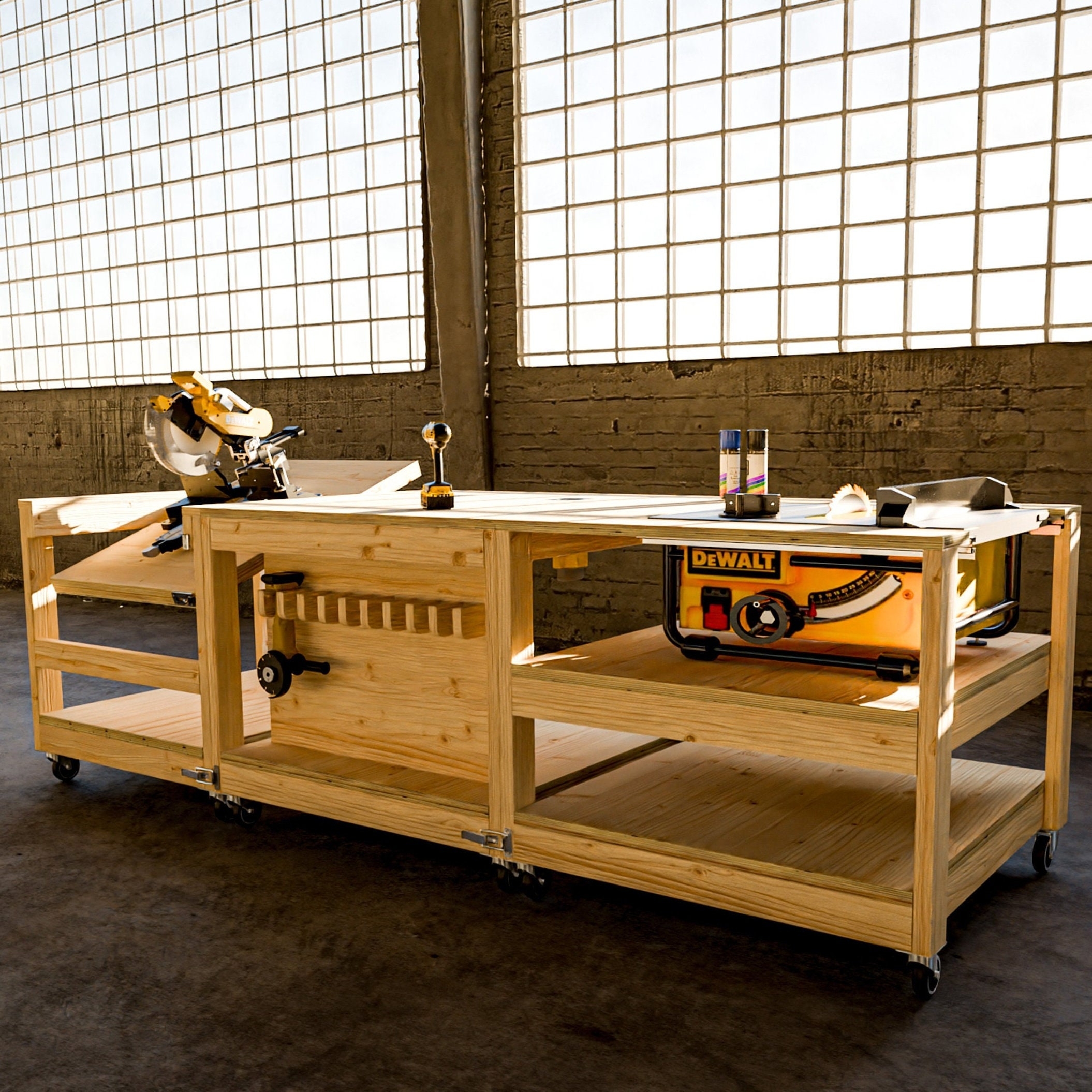 Dewalt Workbench Plans Miter Saw Station Digital Build Plans modular Etsy