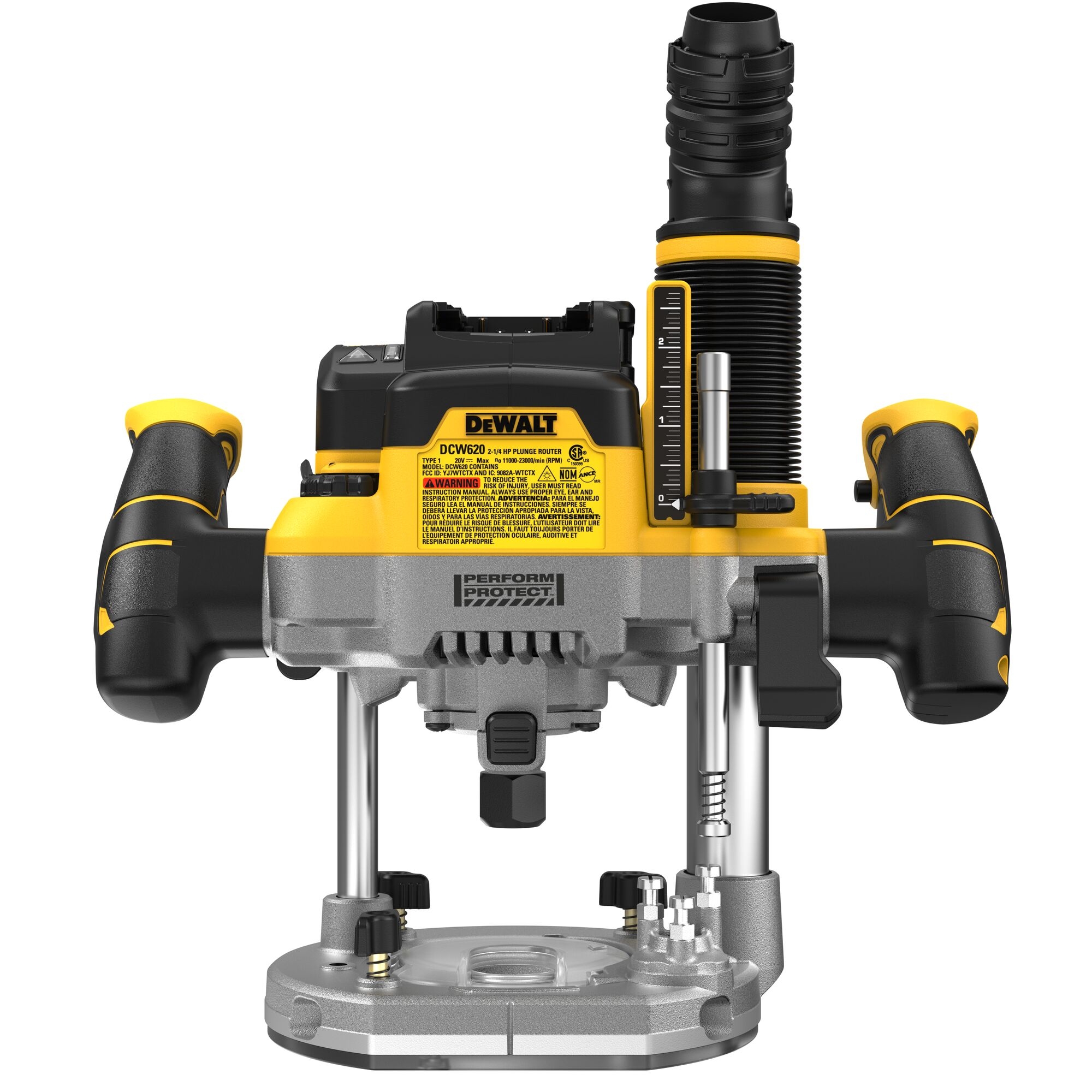 DEWALT XR 1 4 in And 1 2 in 2 25 HP Variable Brushless Plunge Cordless Router Battery And Charger Not Included DCW620B At Lowes