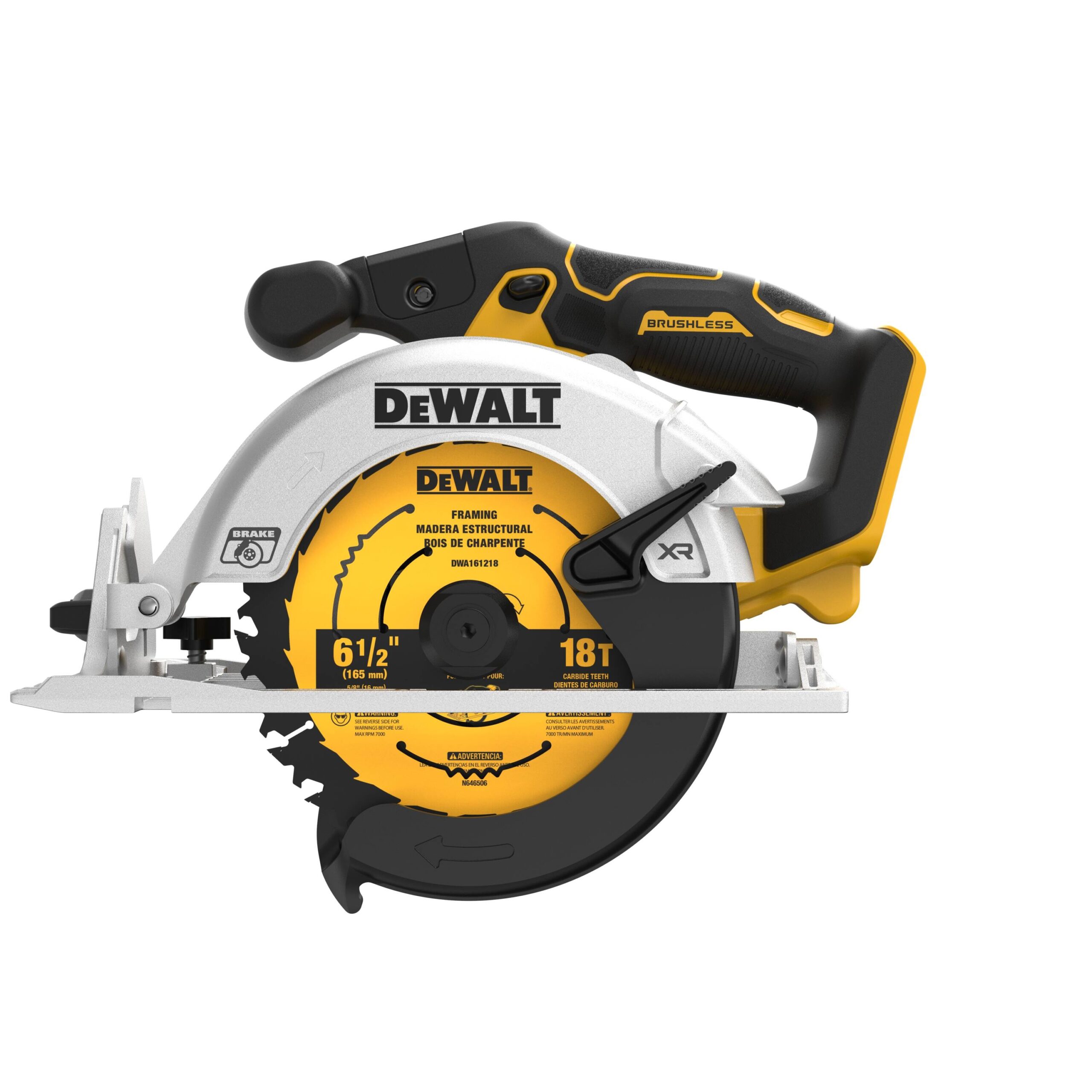 DEWALT XR 20 volt Max 6 1 2 in Brushless Cordless Circular Saw Charger Not Included DCS565B At Lowes