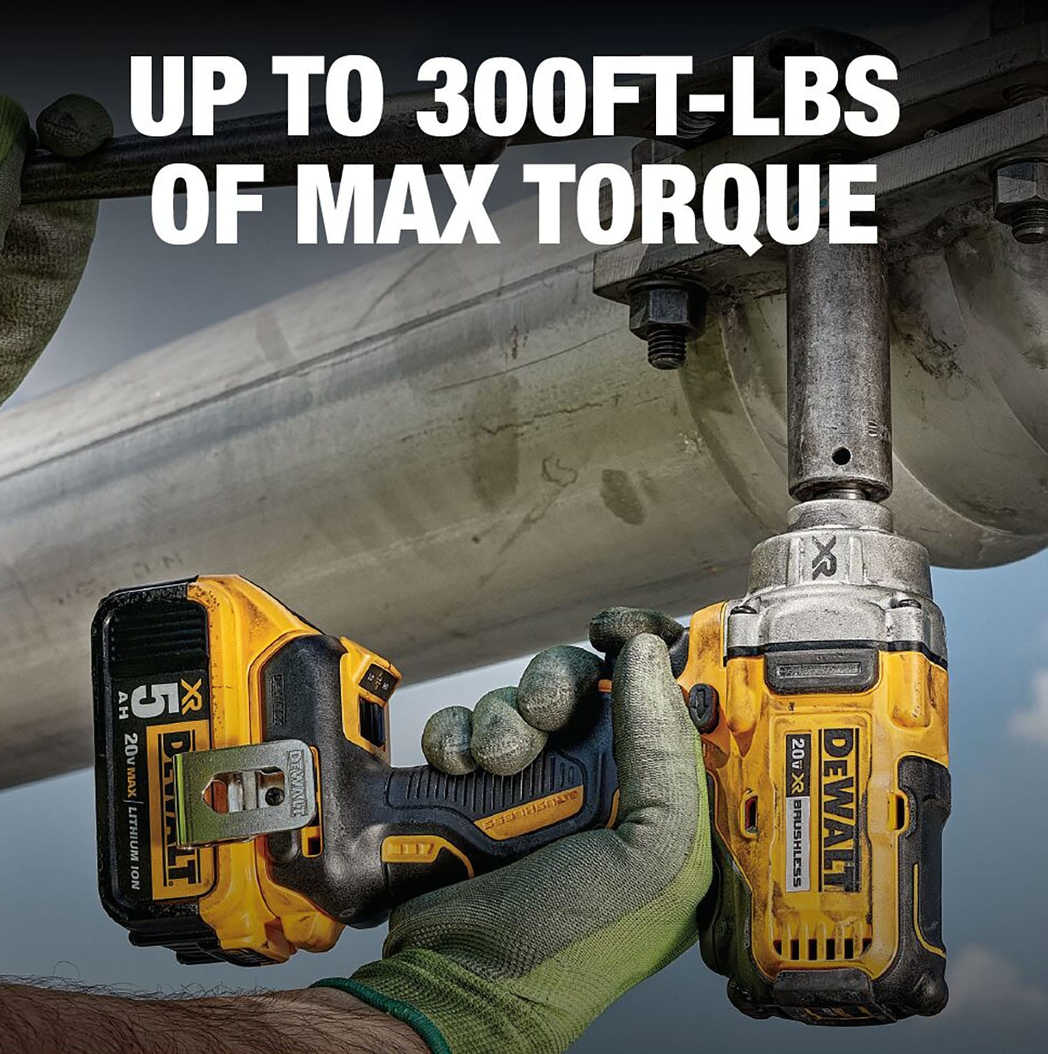 DEWALT XR 20 volt Max Variable Speed Brushless 1 2 in Drive Cordless Impact Wrench Bare Tool At Lowes