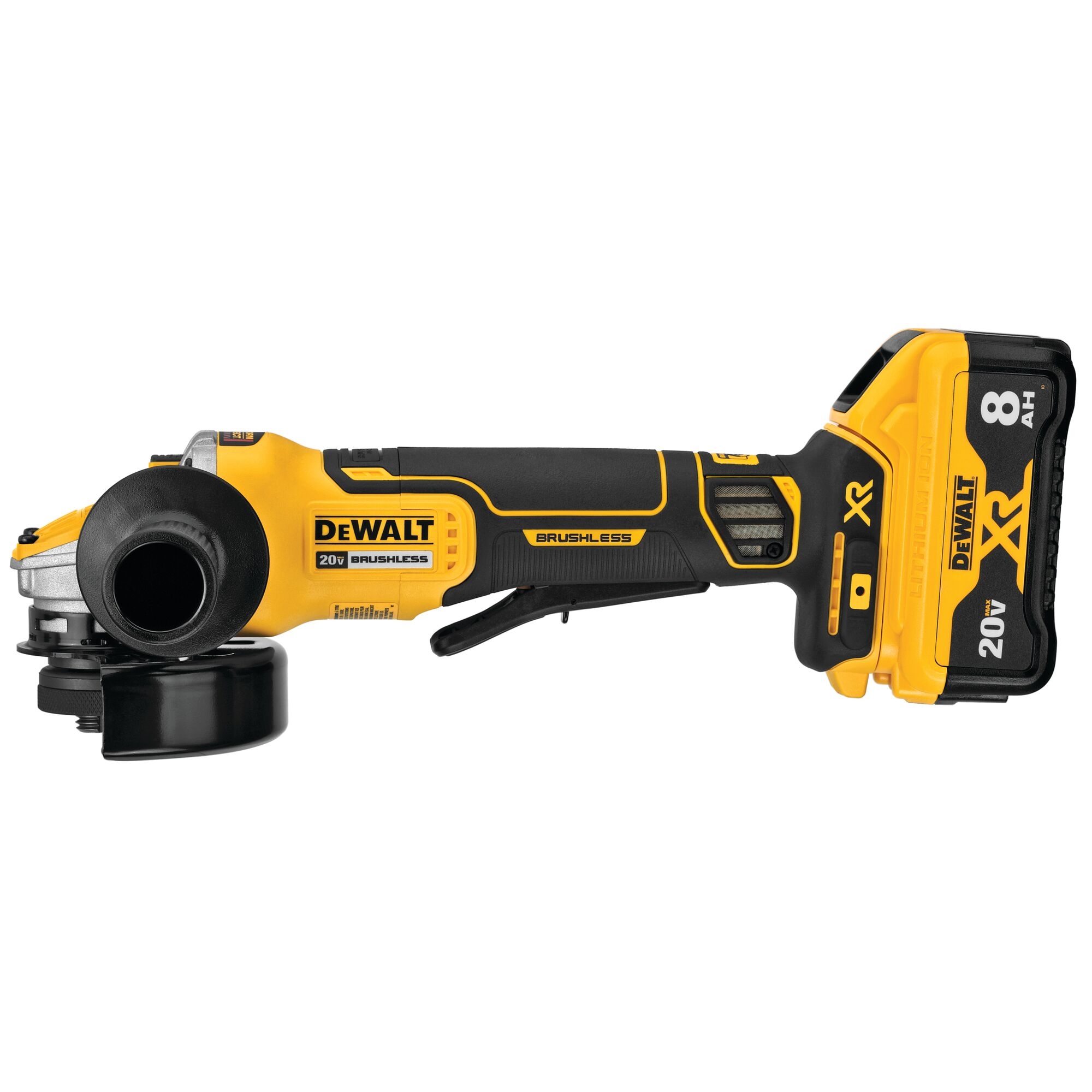 DEWALT XR 5 in 20 volt Max Paddle Switch Brushless Cordless Angle Grinder In The Angle Grinders Department At Lowes