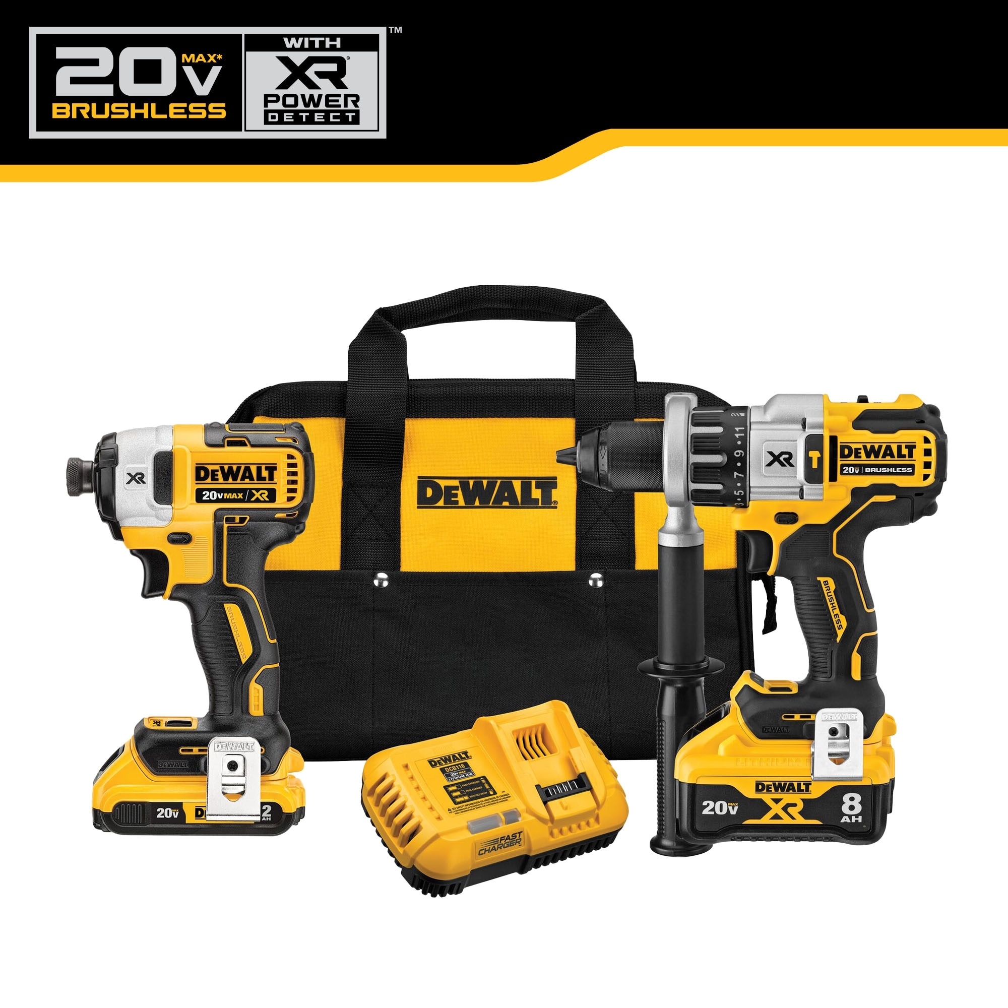 DEWALT XR POWER DETECT 2 Tool 20 Volt Max Brushless Power Tool 