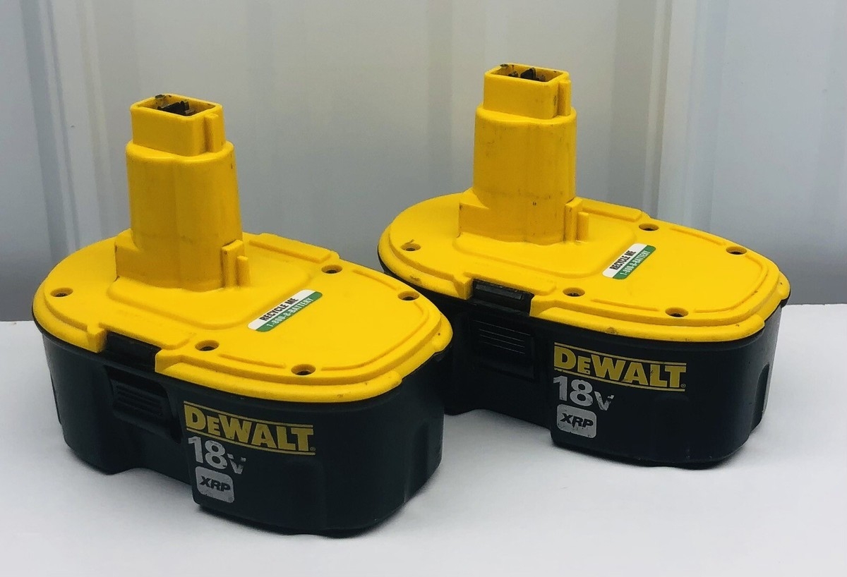 DeWALT XRP 18 Volt Batteries DC9096 Genuine Qty 2 Charge Working Weak EBay