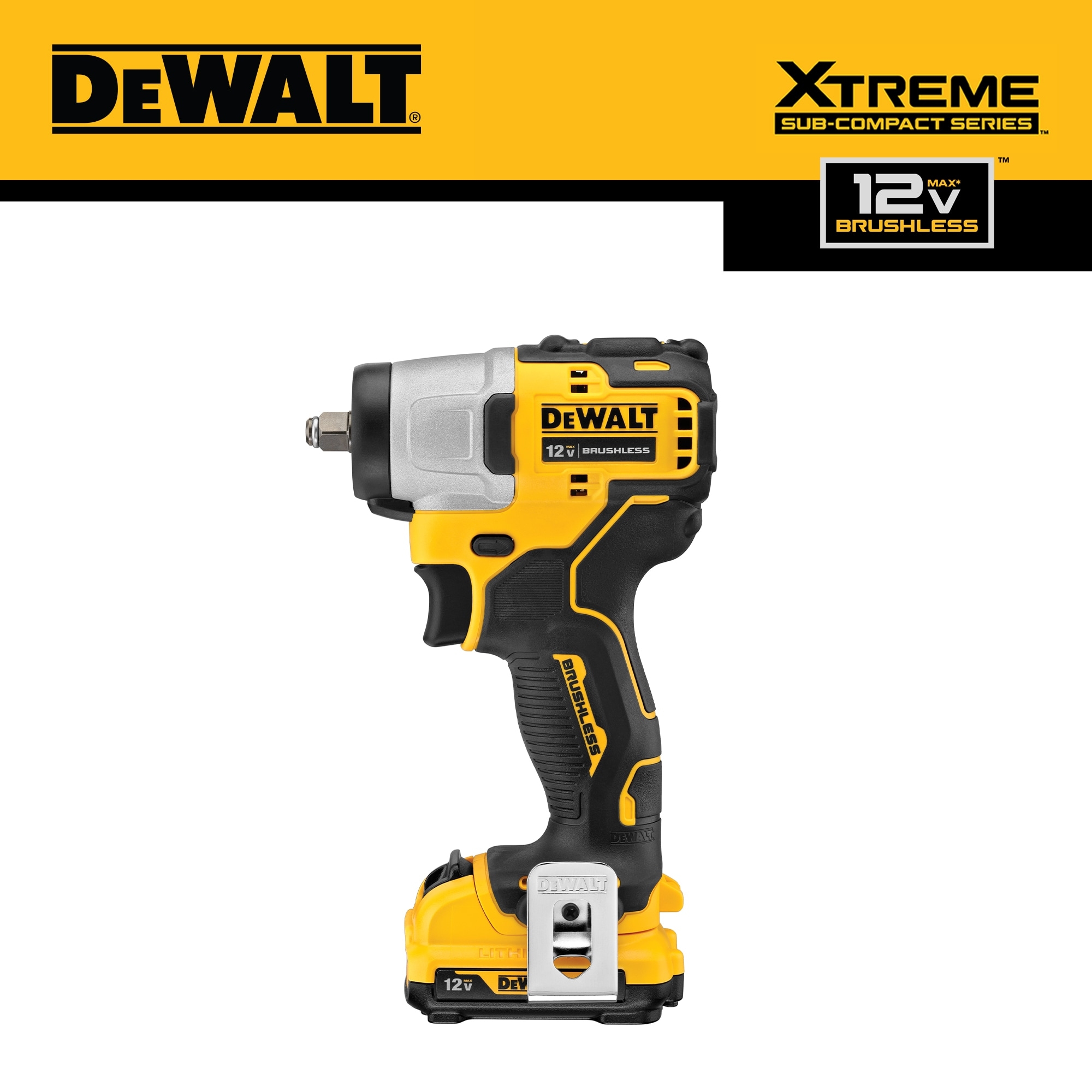 DEWALT XTREME 12 volt Max Variable Speed Brushless 3 8 in Drive Cordless Impact Wrench Battery Included In The Impact Wrenches Department At Lowes