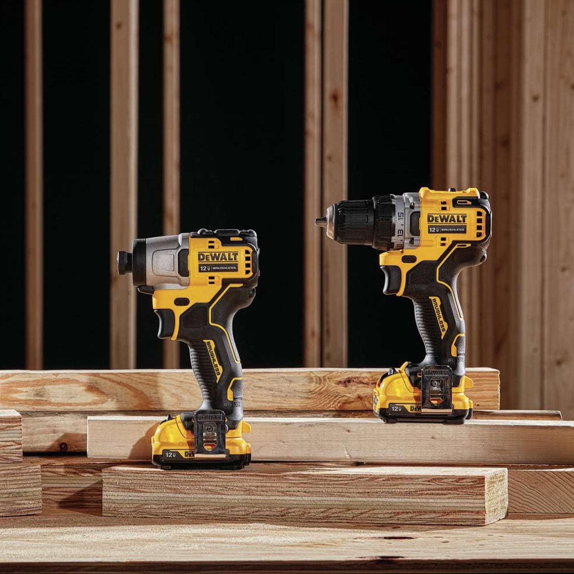 DeWalt XTREME 12V MAX Compact Cordless Drill U0026 Impact Driver Combo Battery And Charger Included Walmart