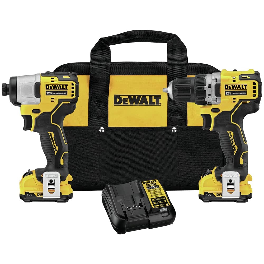 DEWALT XTREME 12V MAX Cordless Drill Combo Kit DCK221F2 Amazon
