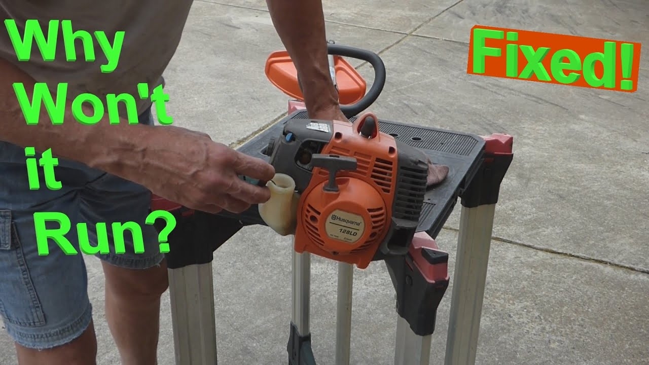Diagnose Repair A Weed Trimmer That Won t Start Or Run Husqvarna Fuel Problem Fixed YouTube