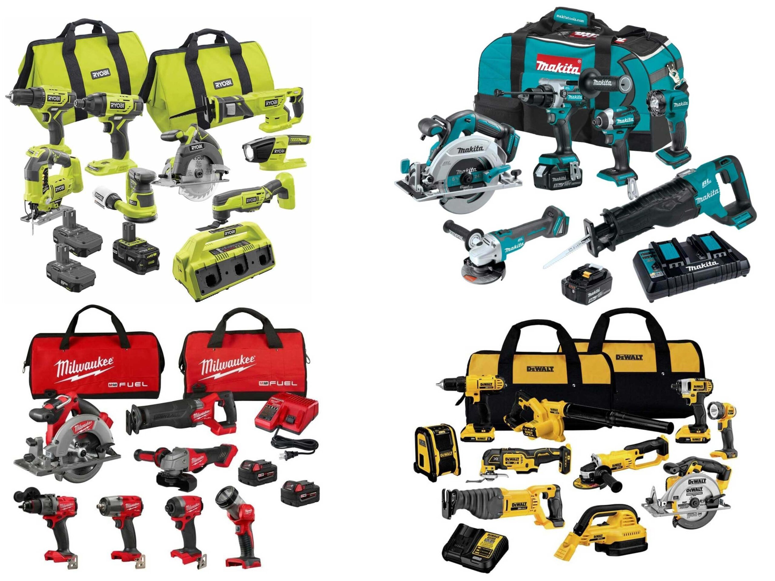 milwaukee tools vs dewalt vs makita