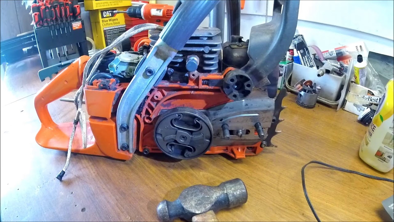 DIY How To Remove Chainsaw Clutch Without Specialty Tools Saw Repair Poulan Husqvarna Stihl Echo YouTube