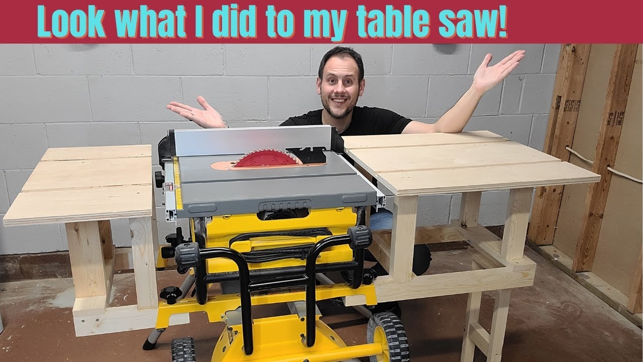 DIY Upgrades And Accessories For Dewalt Table Saw YouTube