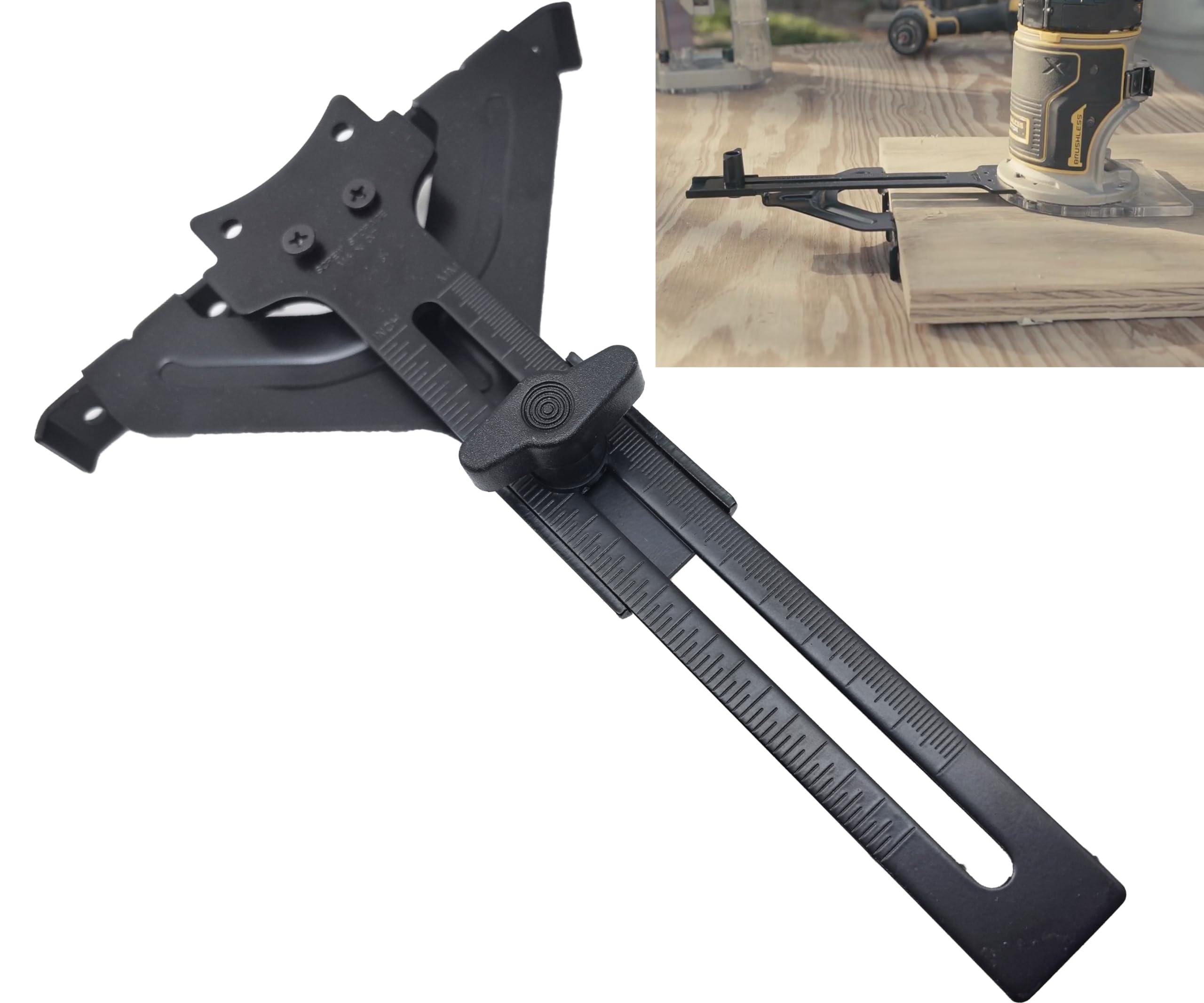 DNP618 Router Edge Guide For DeWalt Fixed Base Compact Routers 