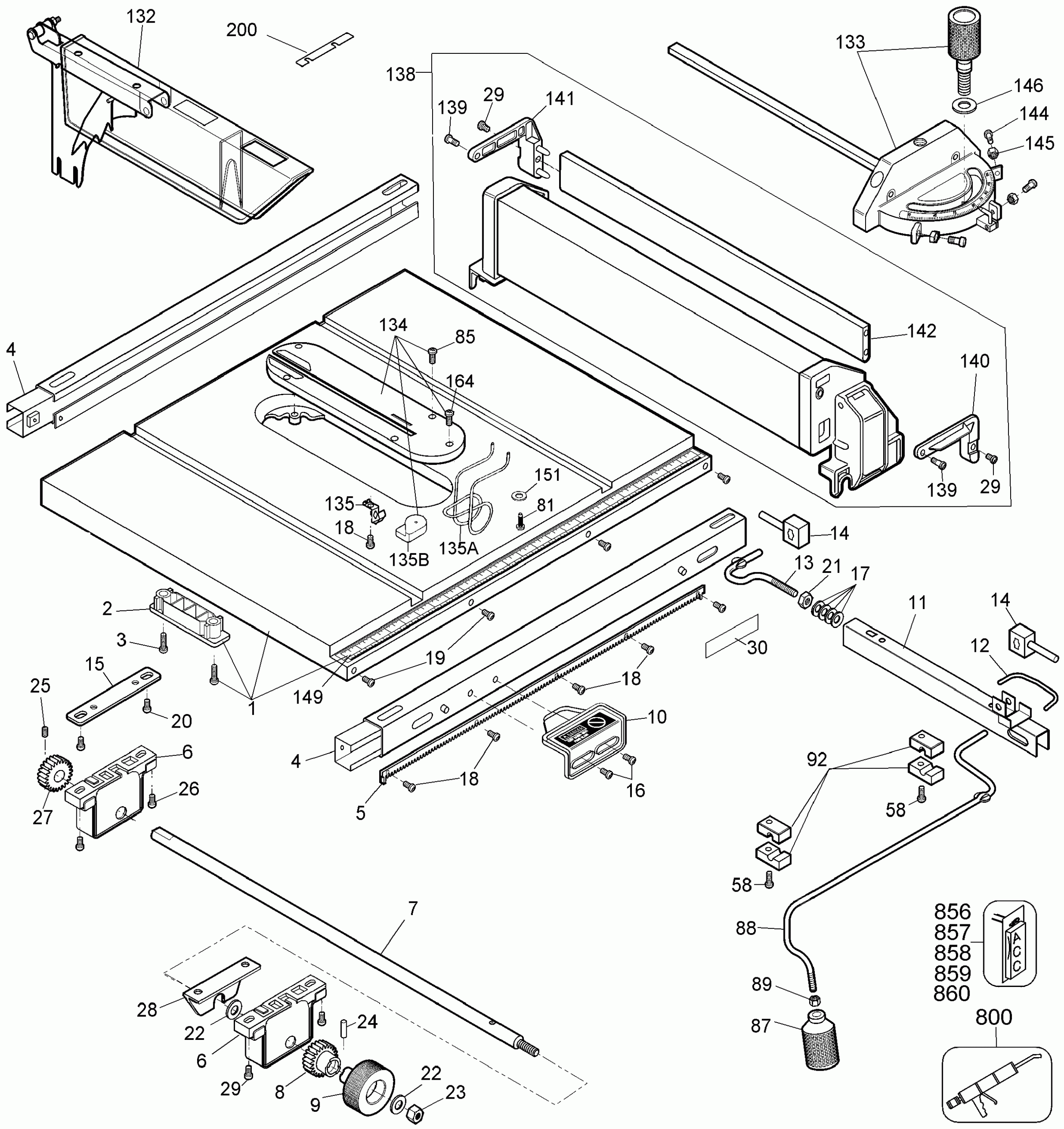DW744 UNIVERSAL SAWS WOODWORKING Dewalt Null ServiceNet