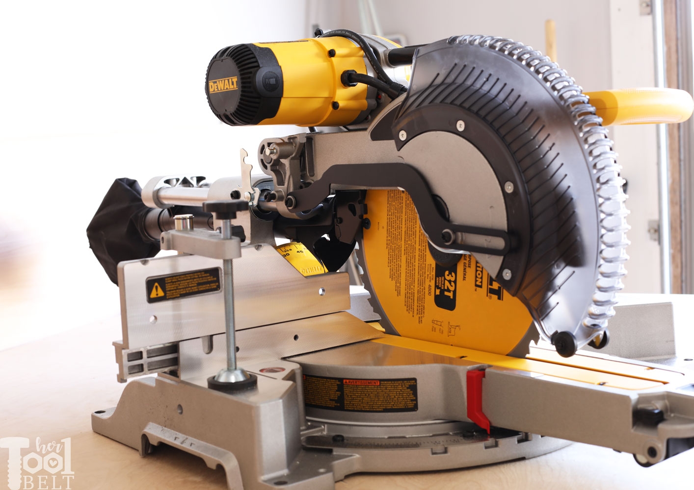 DWS779 DeWALT Miter Saw Review Her Tool Belt