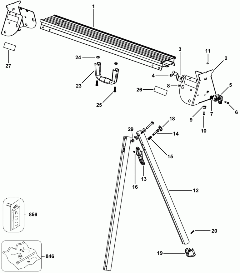 DWX725B LEG STANDS ATTTACHMENTS ACCESSORIES Dewalt Null ServiceNet