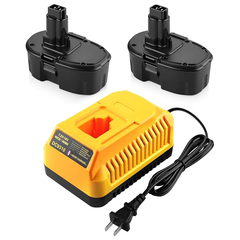 Energup 2Pack 18V Replace For Dewalt Battery 4 5A For 18v Xrp Baterias 18volt Dewlt Batteries For DC9096 DC9099 DW9098 Dewalt 18Volt Battery With DC9310 18V Dewalt Charger Amazon