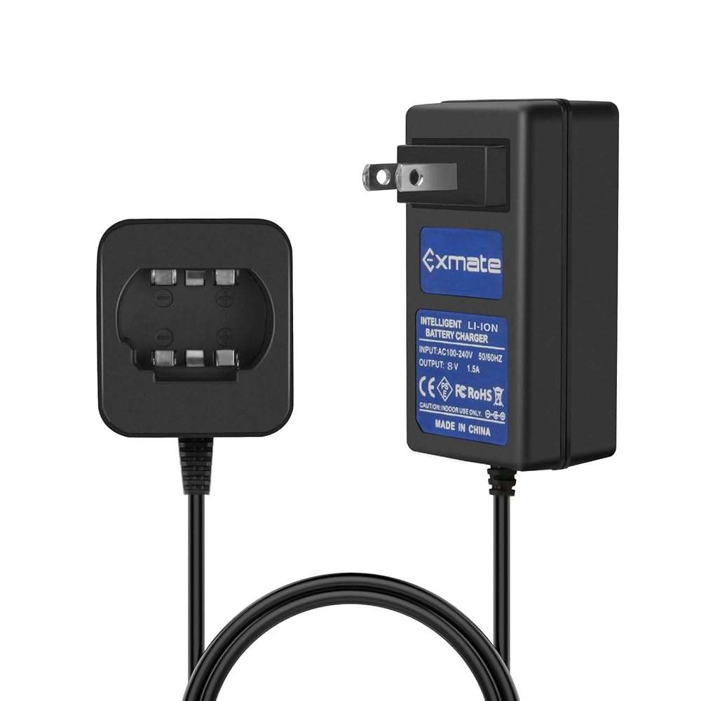 Exmate 8V Li ion Battery Charger Compatible With Dewalt DCB080 DCF680N1 DW4390 DCF680N2 DCF680G2 Amazon