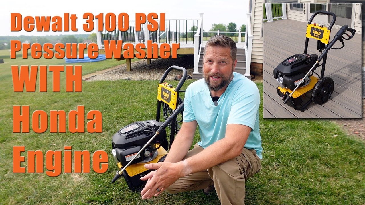 First Impressions Dewalt 3100 PSI Pressure Washer With Honda Engine YouTube