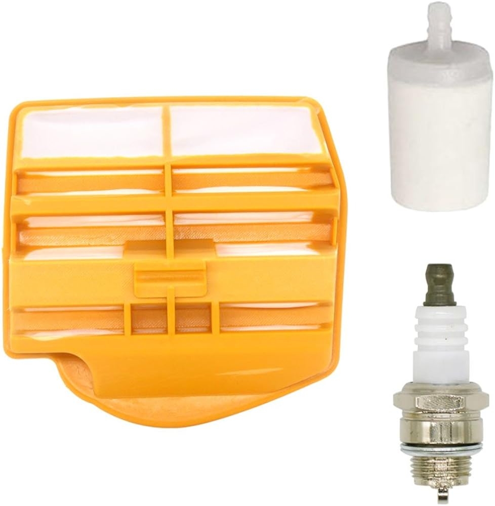 FitBest Fuel Filter Spark Plug Air Filter 544080803 For Husqvarna 445 450 Chainsaw Yellow Patio Lawn Garden Amazon
