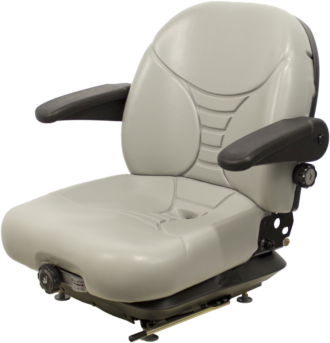 Fits Husqvarna PZ6029 Lawn Mower Seat Mechanical Susp W Arms Gray Vinyl EBay