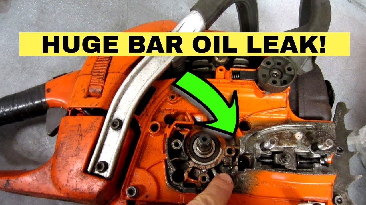 Fixing A Chainsaw With A Massive Bar Oil Leak YouTube