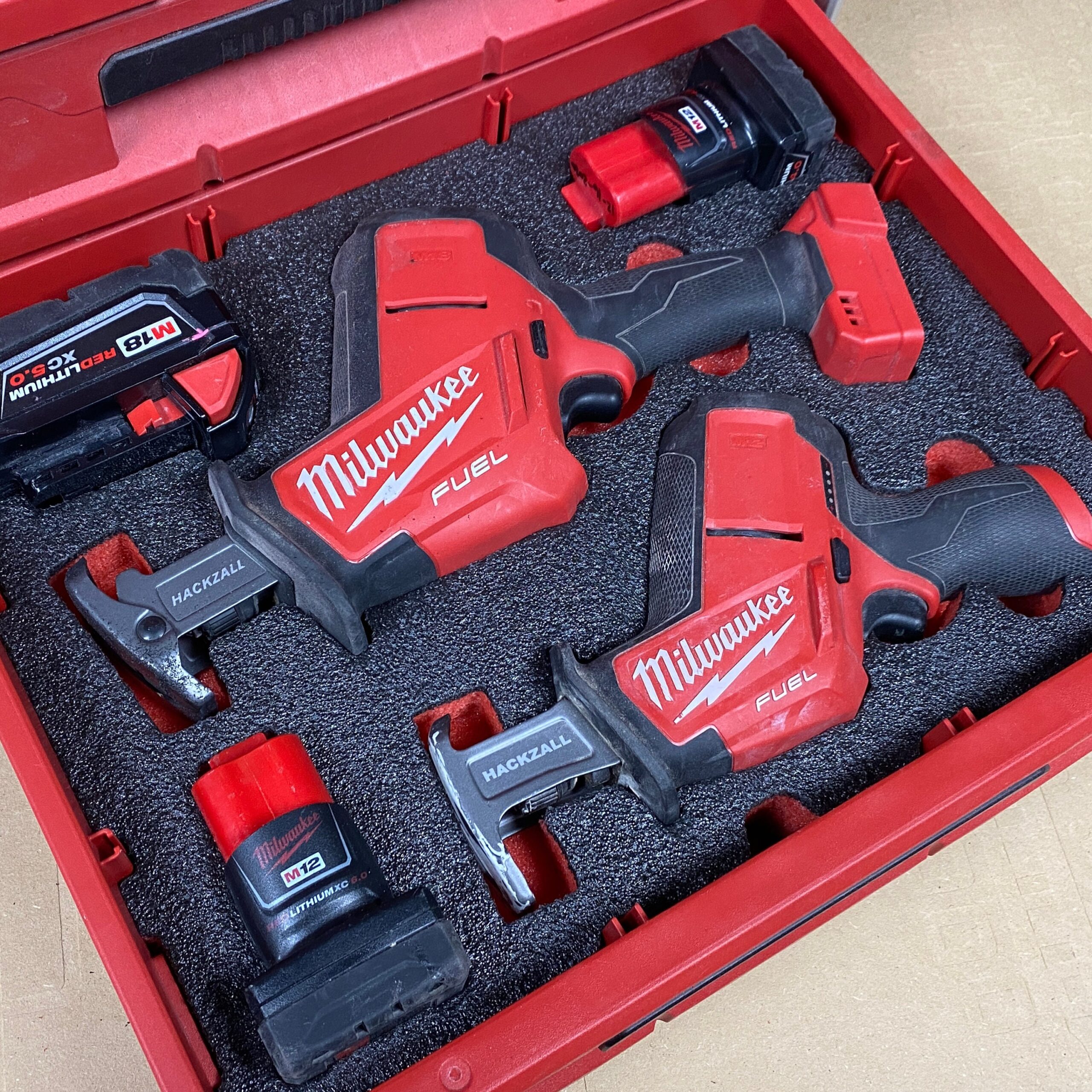 FOAM INSERT To Store M18 Fuel Hackzall 2719 20 And M12 Fuel Hackzall 2520 20 In A Milwaukee Packout 3 Drawer Tool Box Tools NOT Included Etsy