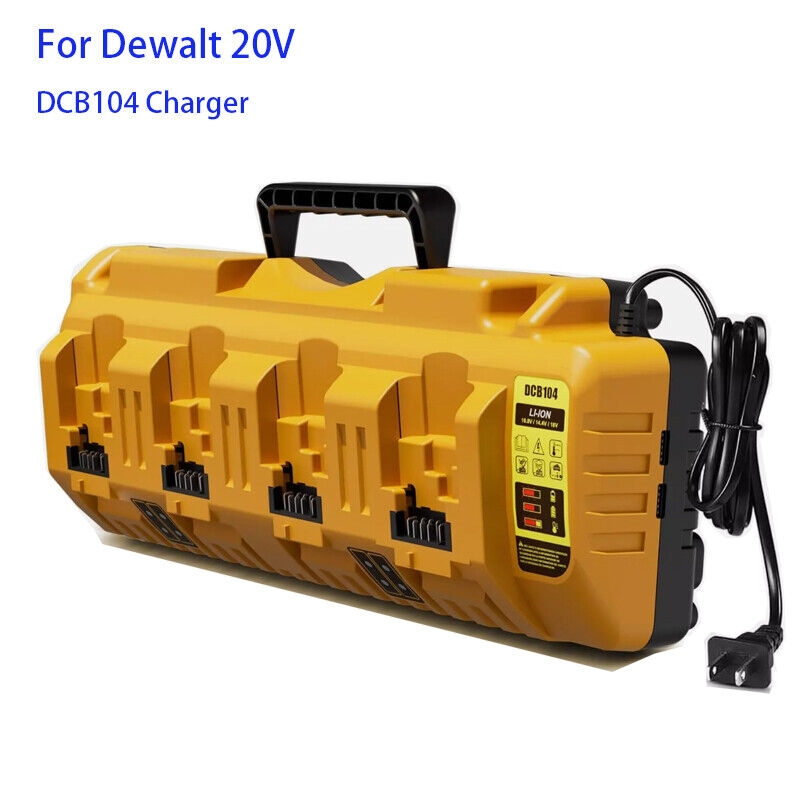 For DeWalt DCB104 20V Max Multi Port Fast Battery Charger 4X DCB205 Batteries