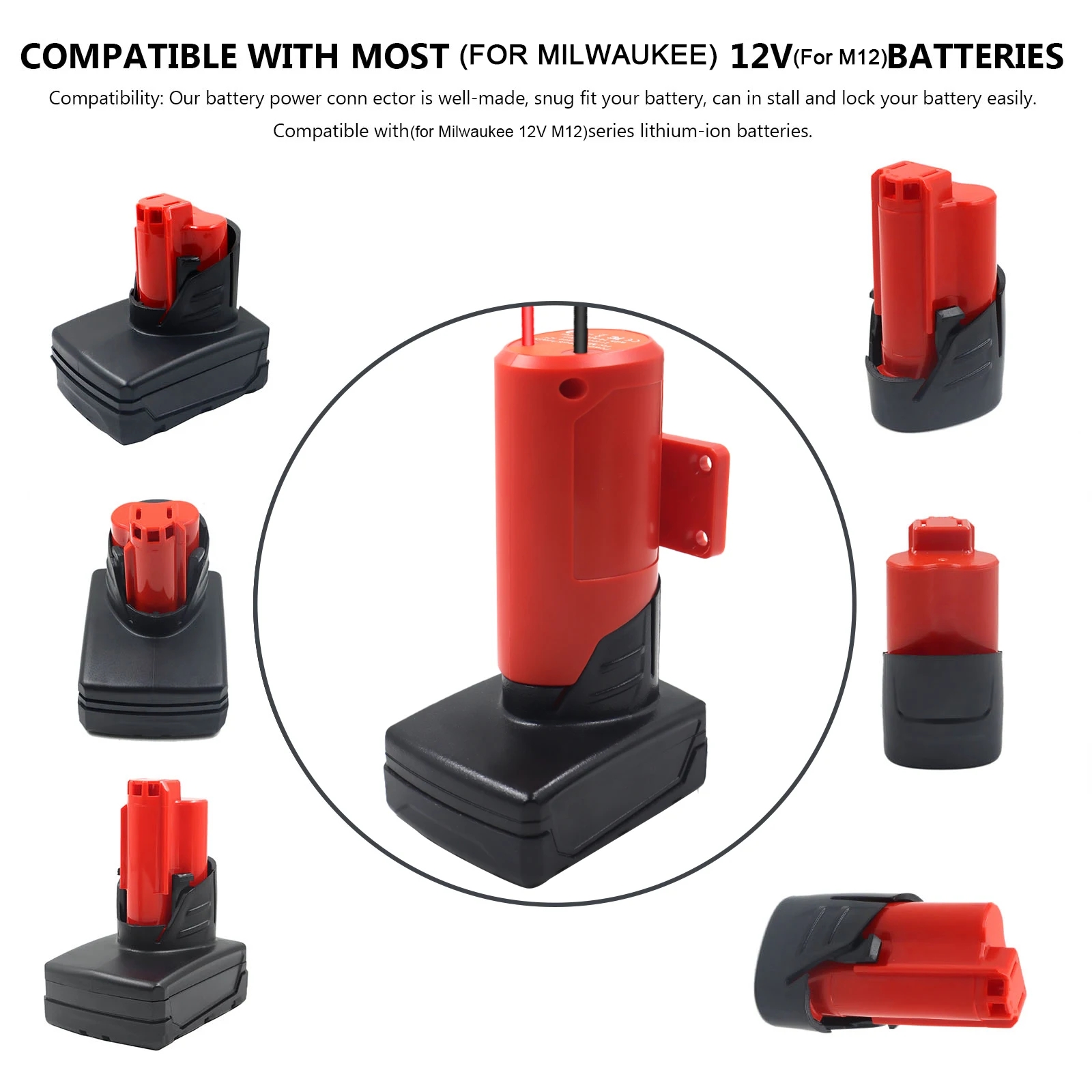 milwaukee m12 battery adapter