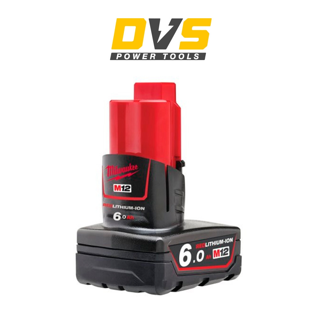 GENUINE MILWAUKEE M12B6 M12 6 0AH RED LITHIUM ION BATTERY EBay