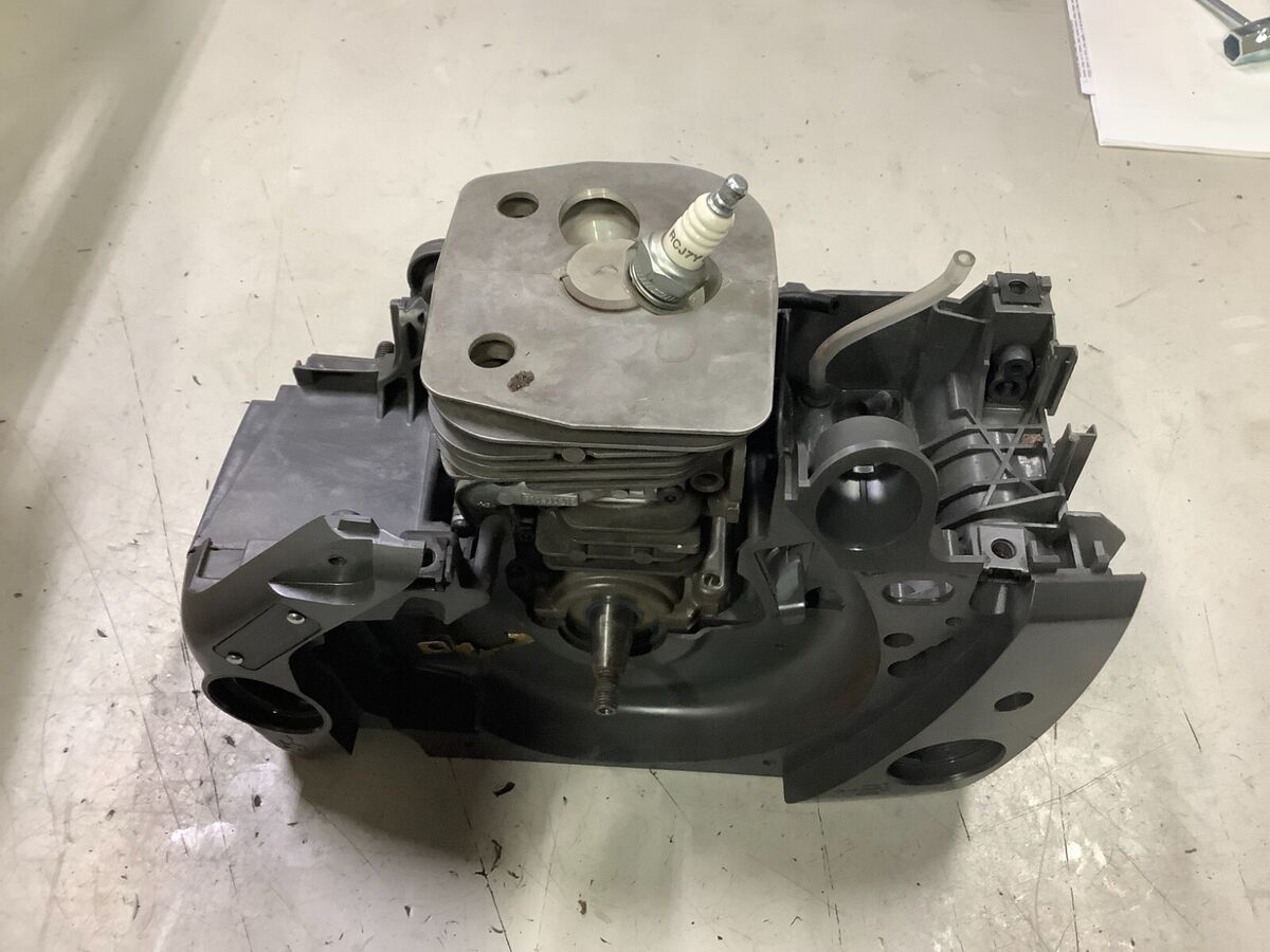 GENUINE OEM HUSQVARNA 455 RANCHER CHAINSAW ENGINE CRANK CYLINDER PISTON EBay