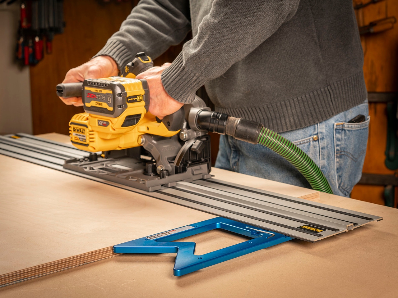 GRS 16 PE D Guide Rail Square For DeWalt Track Saws