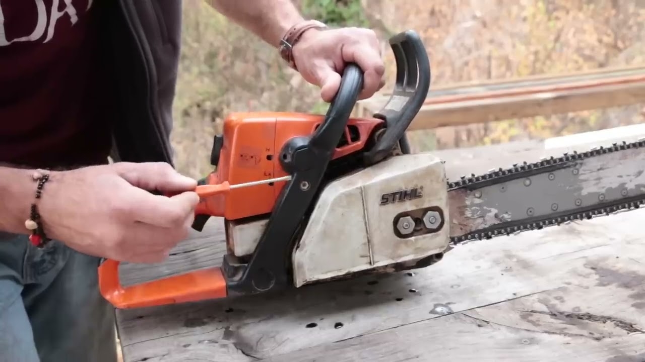 How To Adjust A Chainsaw Carburetor YouTube
